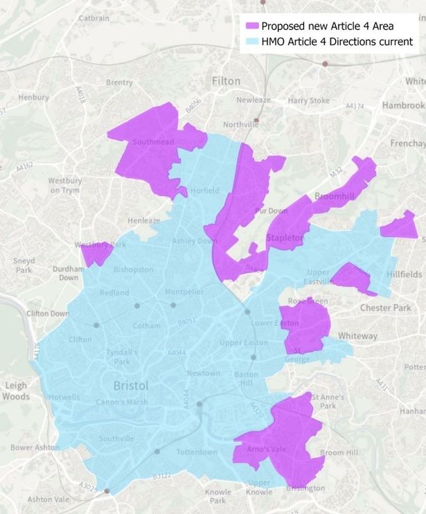 New and existing areas covered by Article Four directions