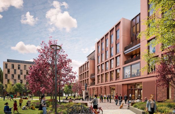 Artist's impression of Huyton Village