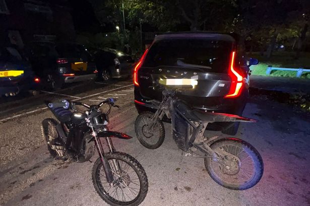 Motorbikes seized after police were targeted with fireworks