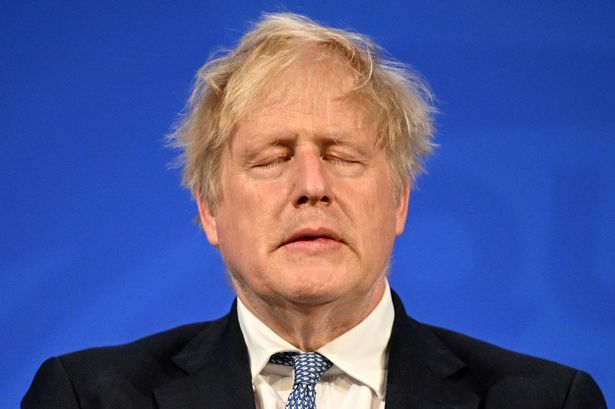 Britain's Prime Minister Boris Johnson attends a press conference in the Downing Street Briefing Room in central London on May 25, 2022