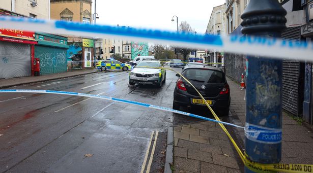 Cordons remain in place on the busy street this morning (November 22)