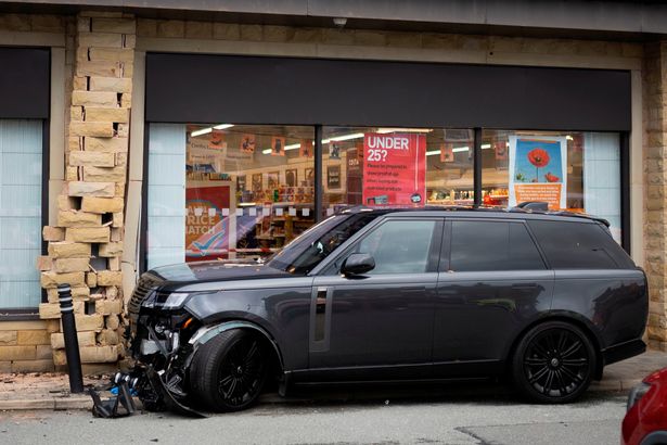 A Range Rover ploughed into the Sainsbury's Local on Darwen Road