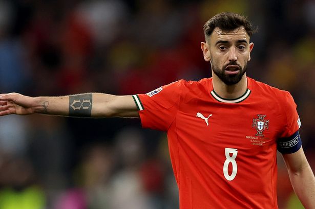 Bruno Fernandes during a Portugal game