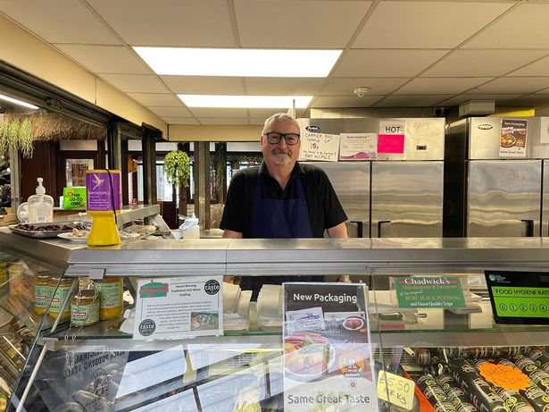 Tony runs the Chadwick’s Bury Black Pudding stall with wife Mary