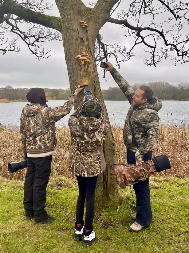 Taking pictures helps the teen focus. 