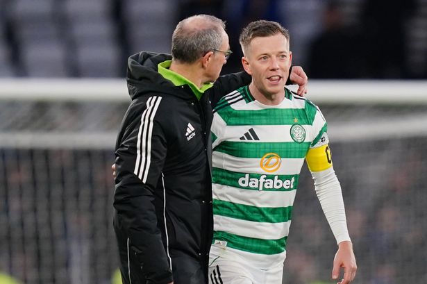 Martin O'Neill and Callum McGregor