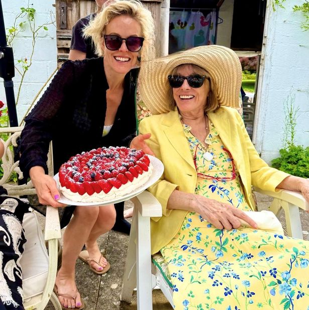 Dame Esther, pictured with her daughter, plans to celebrate Christmas early with her family