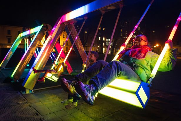 Illuminated swings will feature at this year's Glow at RHS