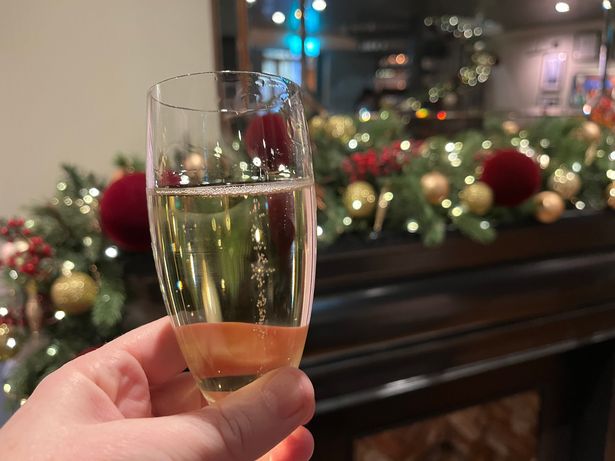 You can upgrade to include a glass of Champagne