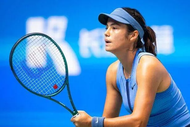 Emma Raducanu in action