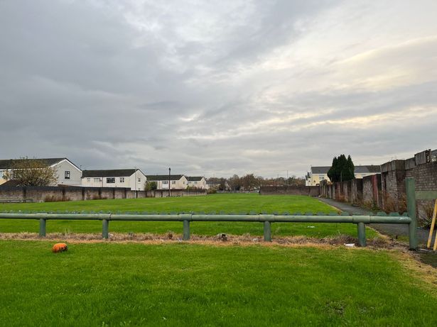 The field on Woodfarm Hey, which neighbours say was cordoned off for several days following the stabbing