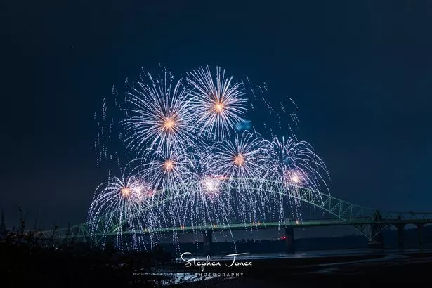 Photos show the incredible Silver Jubilee Bridge fireworks display in Runcorn 