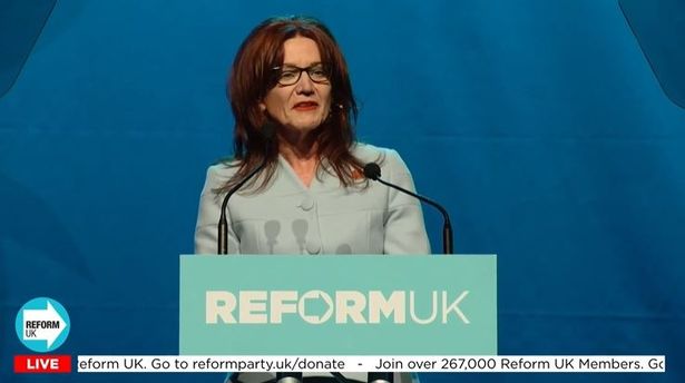 Former Conservative MP Sarah Atherton spoke at the Reform UK conference in Llandudno