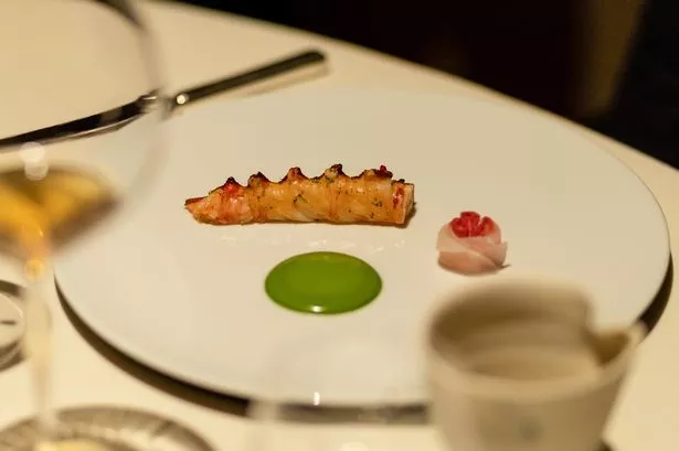 A dish of Lobster Toddy at the Lalique Restaurant at The Glenturret Distillery in Crieff