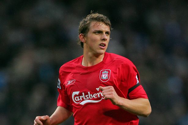 Stephen Warnock in action for Liverpool