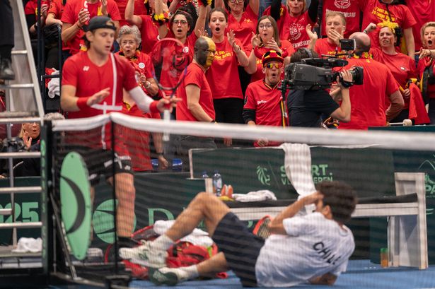 Zizou Bergs of Belgium and Cristian Garin of Chile