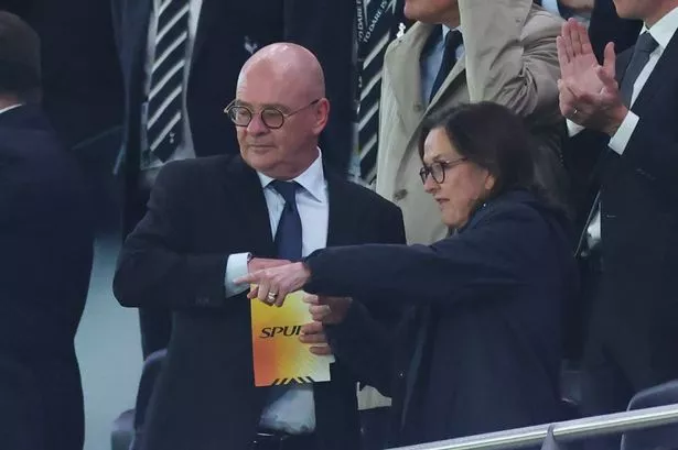 Charles and Vivienne Lewis during the Carabao Cup third round match between Tottenham Hotspur and Doncaster Rovers this week