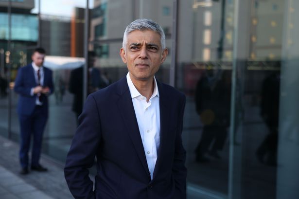 Mayor of London Sir Sadiq Khan walks outside the ACC Liverpool during the Labour Conference 2025 on September 28, 2025 in Liverpool, England. Labour Conference is being held against a vastly different backdrop to last year when the party had swept to power in a landslide general election victory. A year on and polling shows three quarters of Britons (74-77%) say they have little to no trust in the party on the cost of living, immigration, taxation, managing the economy, representing people like them, or keeping its promises