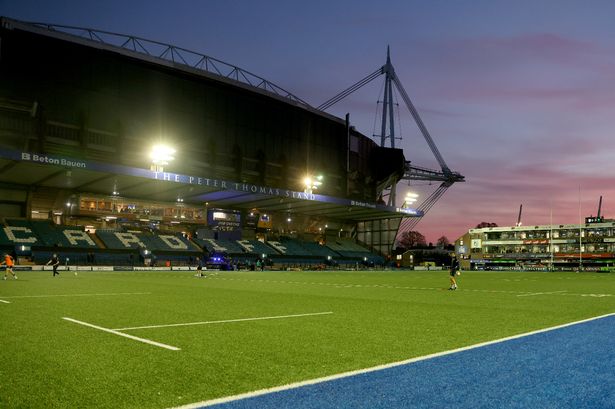 CARDIFF, WALES - OCTOBER 11: An early view of Cardiff Arms Pitch ahead of the United Rugby Championship match between Cardiff Rugby v Connacht at Cardiff Arms Park on October 11, 2025 in Cardiff, Wales. (Photo by Huw Fairclough/Getty Images)