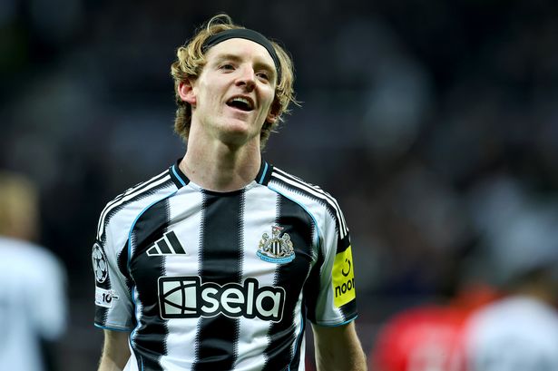 Newcastle winger Anthony Gordon