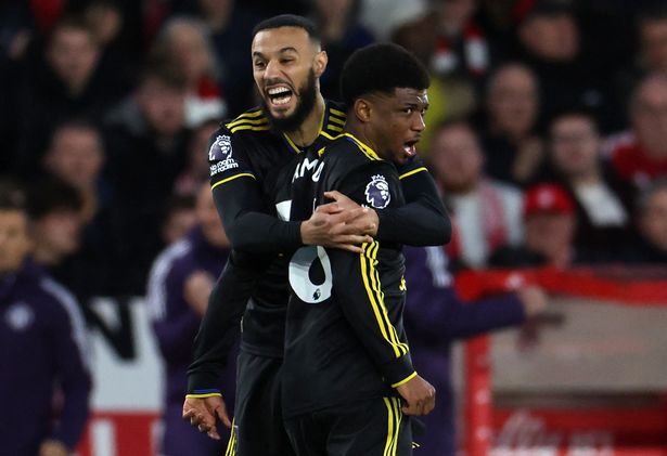 Amad scored a sensational goal for Manchester United during their draw against Nottingham Forest       