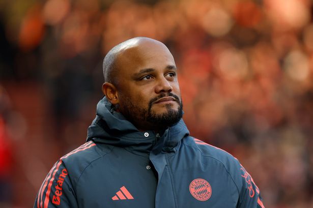Bayern Munich's Belgian head coach Vincent Kompany is pictured prior to the German first division Bundesliga football match between 1 FC Union Berlin and FC Bayern Munich in Berlin on November 8, 2025. (Photo by Odd ANDERSEN / AFP) / DFL REGULATIONS PROHIBIT ANY USE OF PHOTOGRAPHS AS IMAGE SEQUENCES AND/OR QUASI-VIDEO (Photo by ODD ANDERSEN/AFP via Getty Images)