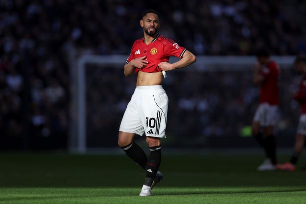 Matheus Cunha could miss Manchester United's Premier League return against Everton on Monday night