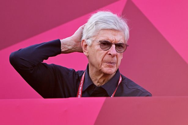 DOHA, QATAR - NOVEMBER 10: Arsene Wenger, French former football manager and currently Chief of Global Football Development at FIFA, watches on during the first stage Group F match between Switzerland and Mexico at Aspire Zone Sports Complex on November 10, 2025 in Doha, Qatar. (Photo by Chris Ricco - FIFA/FIFA via Getty Images)