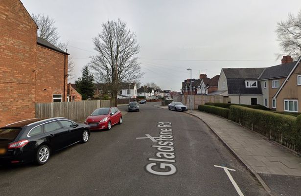 Google Maps street view of a section of Gladstone Road in Stockland Green, Erdington 