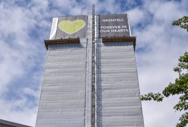London, UK - June 14 2024: Grenfell Tower in North Kensington, daytime view