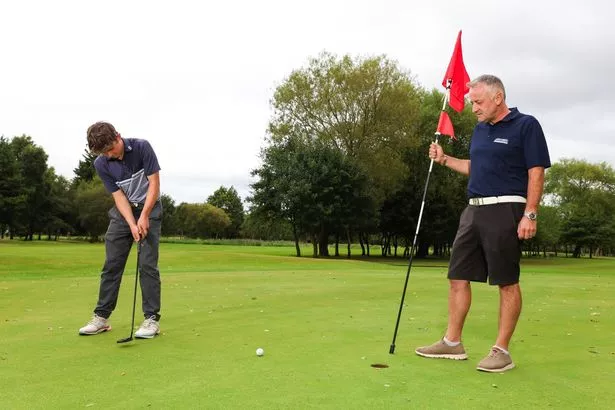 Tom Hartshorne and sponsore Peter Scott of Scott Bros