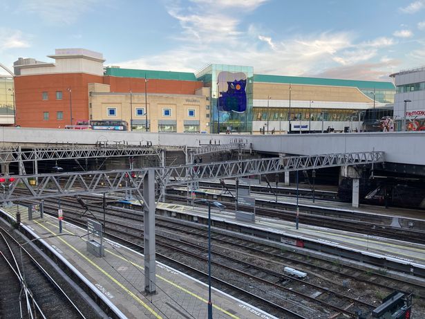 A general view of the railway tracks at Birmingham New Street Station 