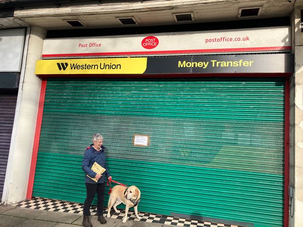 Rina Miles, 79, was hoping to post a parcel at Childwall Post Office on Dunbabin Road, but found it shut after its sudden closure last week. 