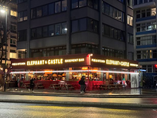 The pub is just a two-minute walk from the London Underground station