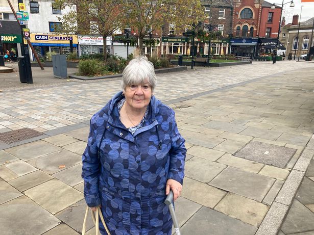 Anita McCormack, on her way to do some shopping in Middleton town centre