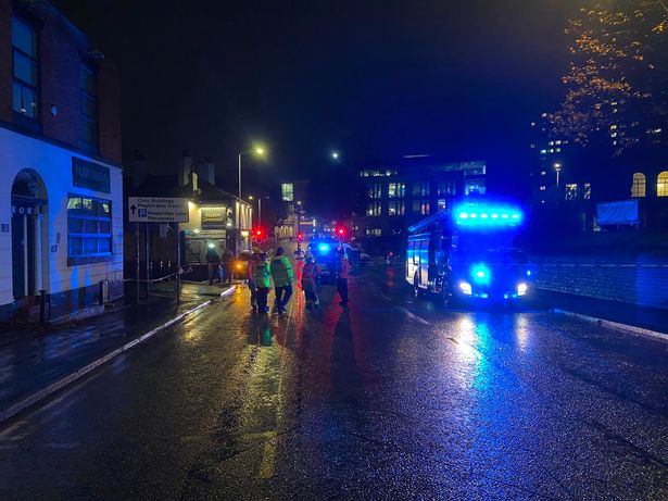 The area was cordoned off for around three hours