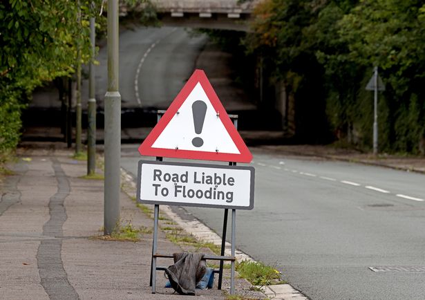 The scene on Queens Drive in the Mossley Hill area of Liverpool