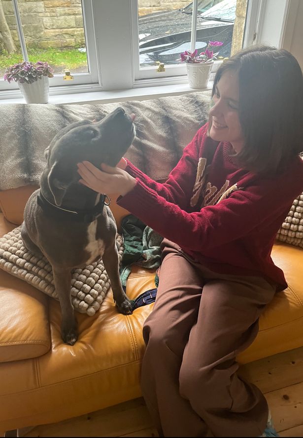Sadie pictured with her dog