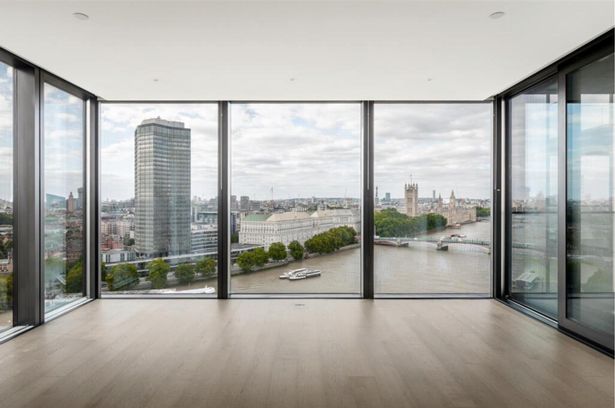The view from the £2.5m flat overlooking the Thames