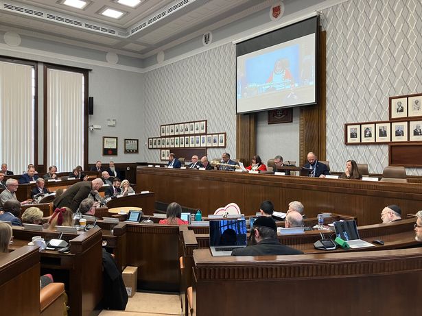 Councillors in Salford met on November 19 (Image: Declan Carey)