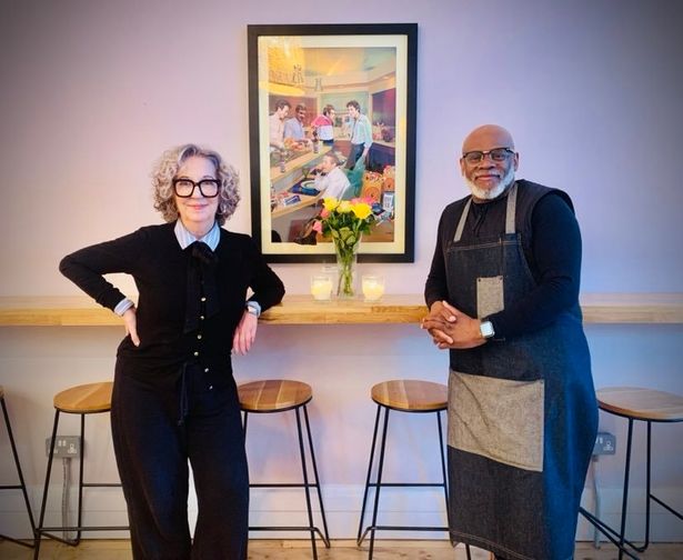 Jayne Casey and Eric Gooden in District House, New Brighton
