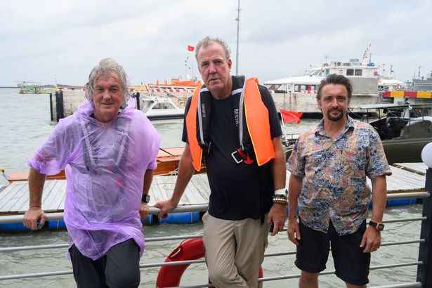 James May, Jeremy Clarkson and Richard Hammond, during a trip to Southeast Asia for the Amazon Prime Video show The Grand Tour, 