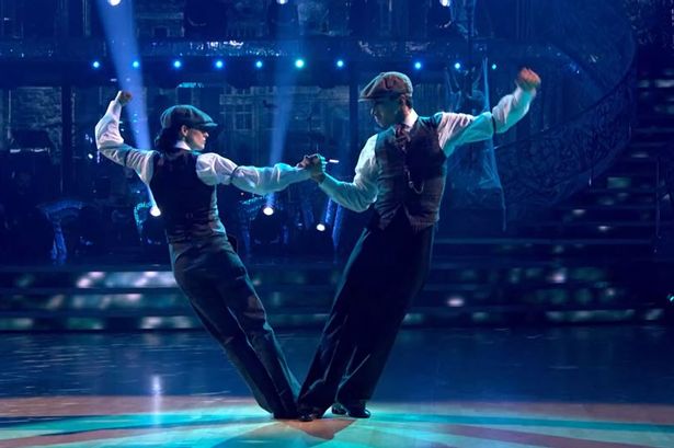 Karen and Carlos dedicated their dance to the people of Birmingham - BBC screengrab