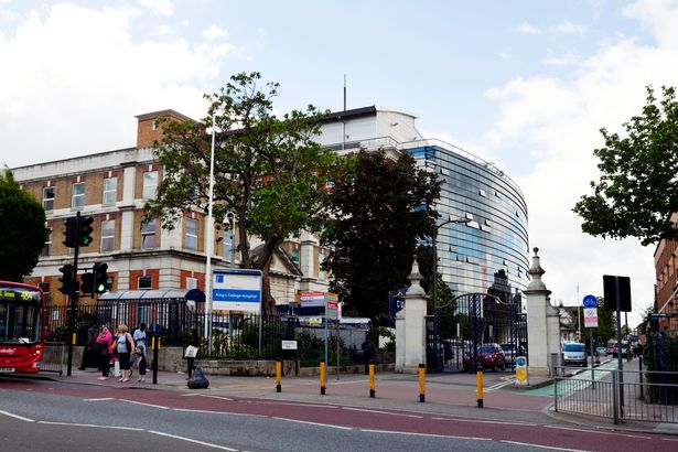 London, England - May 12, 2011: King's College Hospital in Denmark Hill, Camberwell, London Borough of Southwark in south London. King's is one of the major hospitals in the UK with specialities in neurology, neurosurgery, liver disease and dentistry. Over the years, the hospital has grown enormously and now incorporates nearby streets, with the addition of several new buildings. The hospital also has an extremely busy emergency department, often featured in TV programmes. Across the road is the world-famous Maudsley Hospital, specialists in the treatment of mental illnesses.