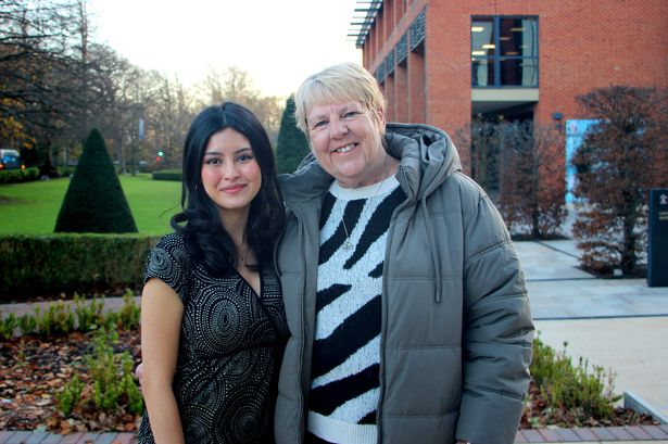 Sue Lea and university student Mathilda Naulleau from the ‘Simply Having a Wonderful Christmastime’ exhibition
