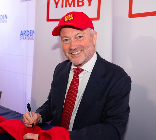 Housing Minister Steve Reed with his “Build Baby Build” hats