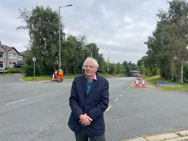 Cllr Richard Kemp at the reopening of Queens Drive in August 2024