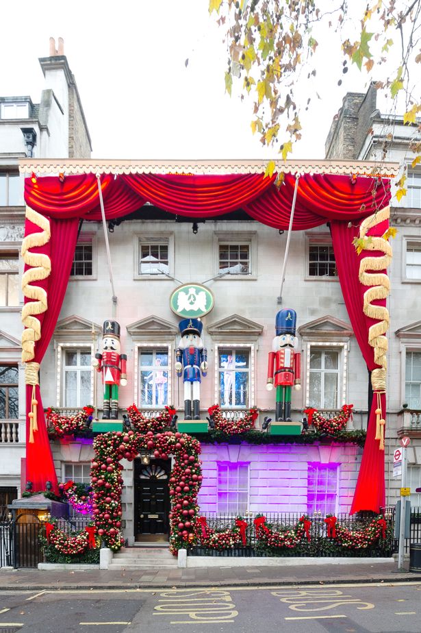 Decorations outside of Annabel's private members club