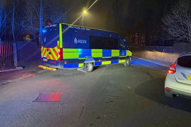 GMP in Gorton last Bonfire Night, amid disorder in Vine Street