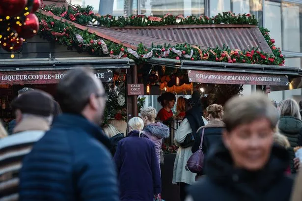 Exchange Square.
Manchester Christmas Markets 2023 open for business across the city centre.